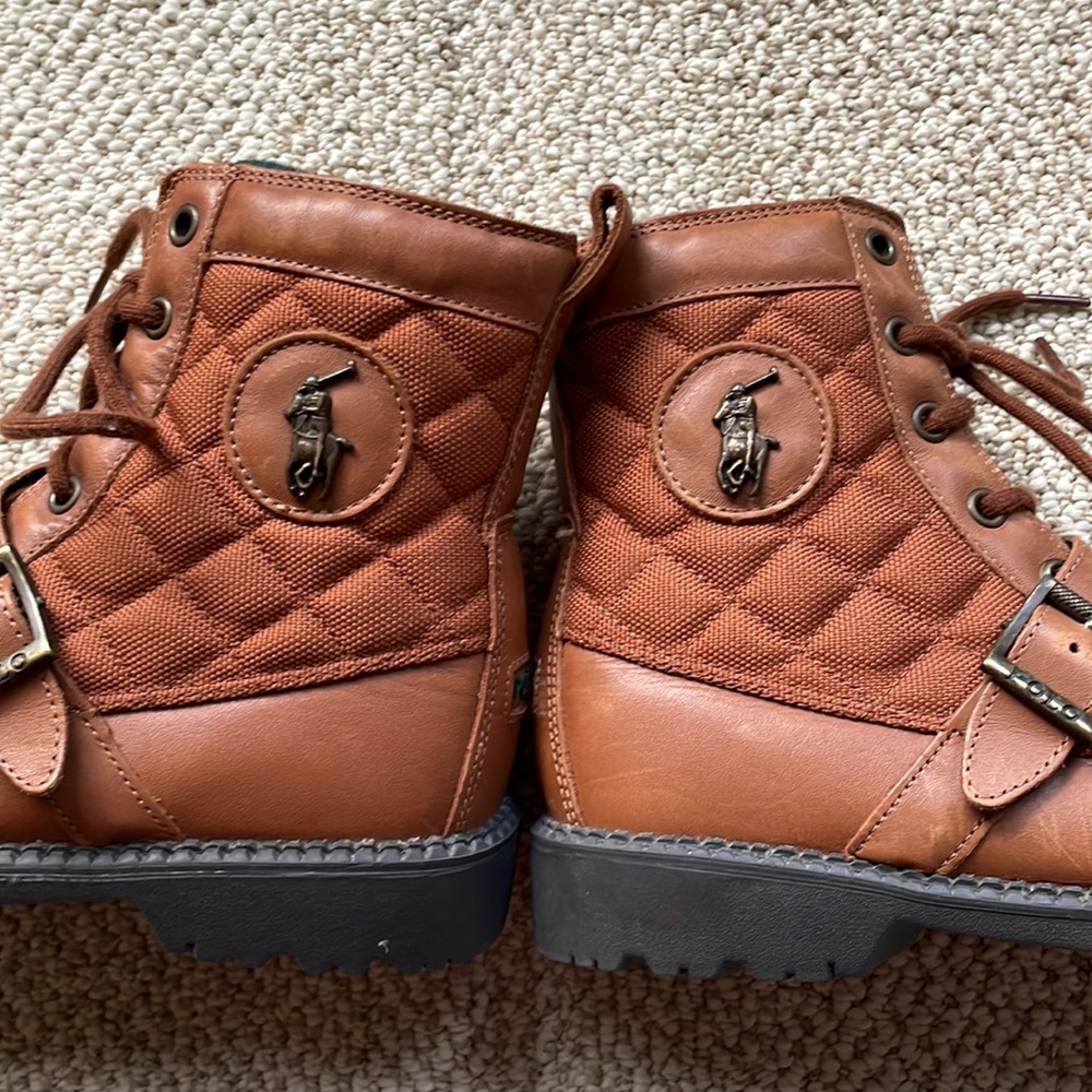 Polo Ralph Lauren Boots Leon Lace Up Buckle Big Boys 4 - Picture 10 of 16